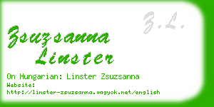 zsuzsanna linster business card